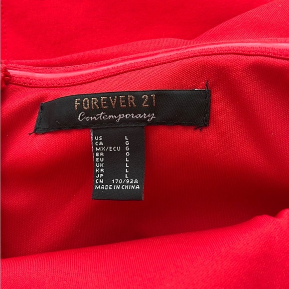 Red Ruffle Dress - Picture 3 of 5